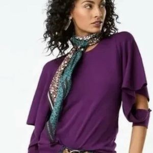 CAbi Preowned purple top size medium